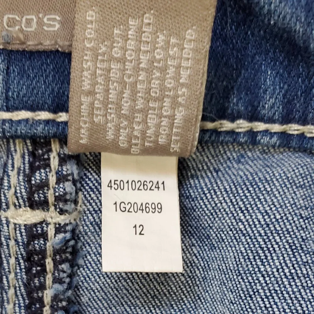 Chico's So Slimming Cropped Jeans Size 2.5 (14) - Picture 5 of 5